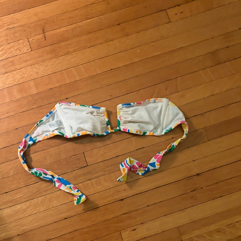 Wild Fable colorful strapless bathing suit top